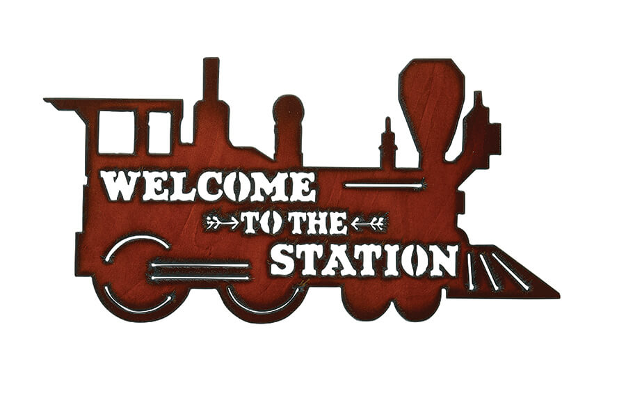 Train/Station Welcome Signs
