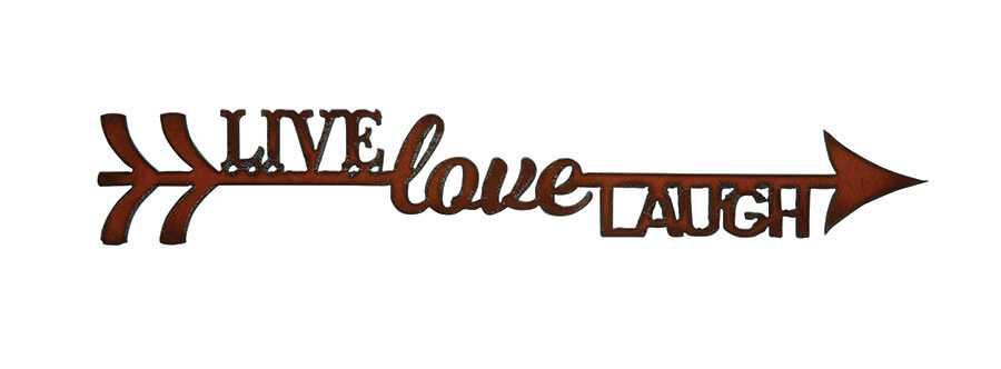 1 Arrow Live Love Laugh Arrow Signs