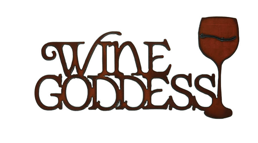 Wine Goddess Cutout Signs
