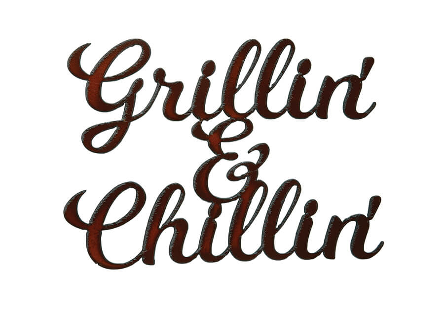 Grillin' & Chillin' Cutout Signs