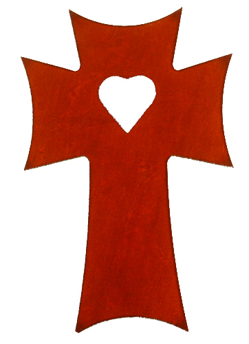 Cross W/ Heart Wall Art - Click Image to Close