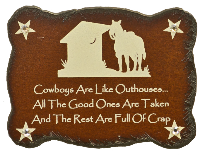Cowboy/Outhouse Print Magnets