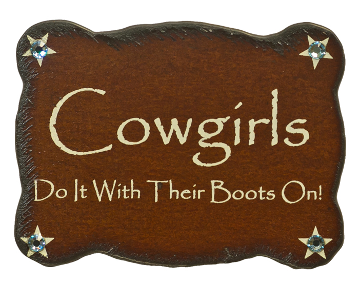 Cowgirls Do It With Print Magnets