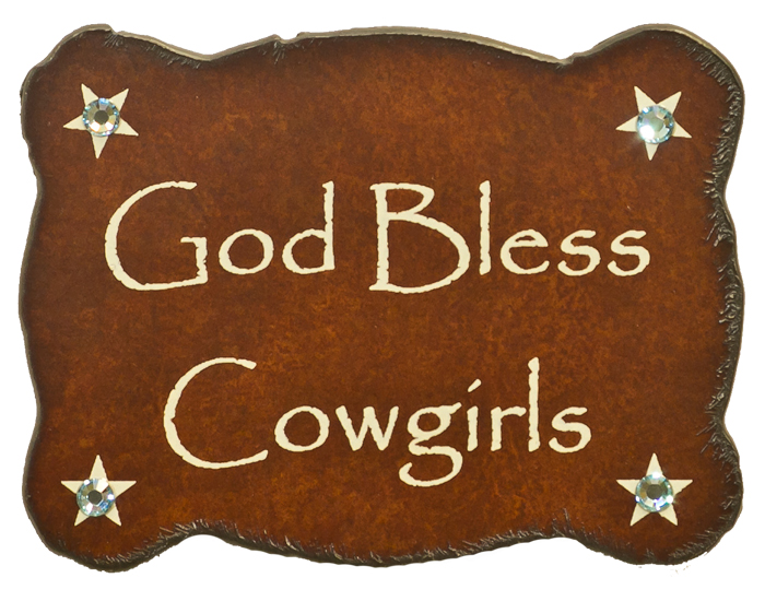 God Bless Cowgirls Print Magnets