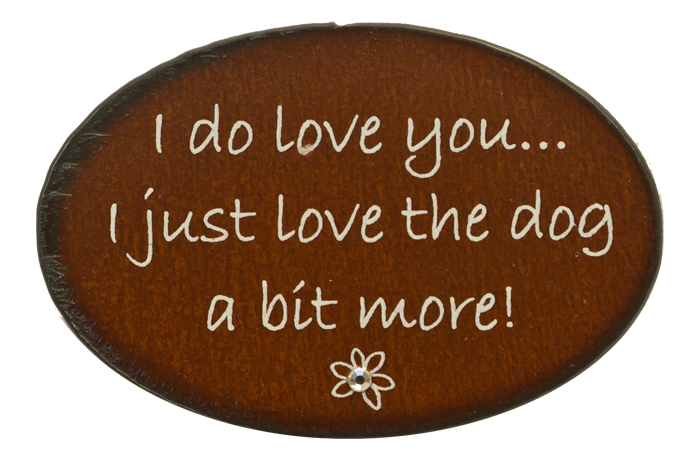I Do Love You/Dog Print Magnets
