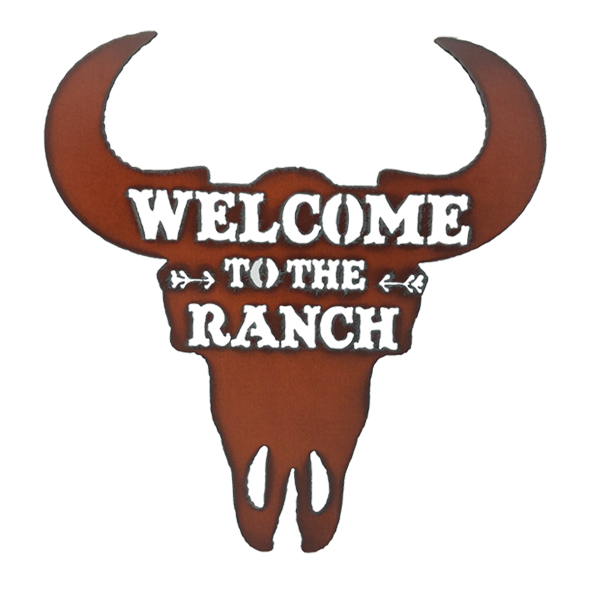 Skull/Ranch Image Welcome Sign