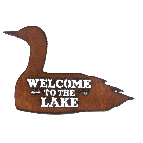 Loon/Lake Image Welcome Sign