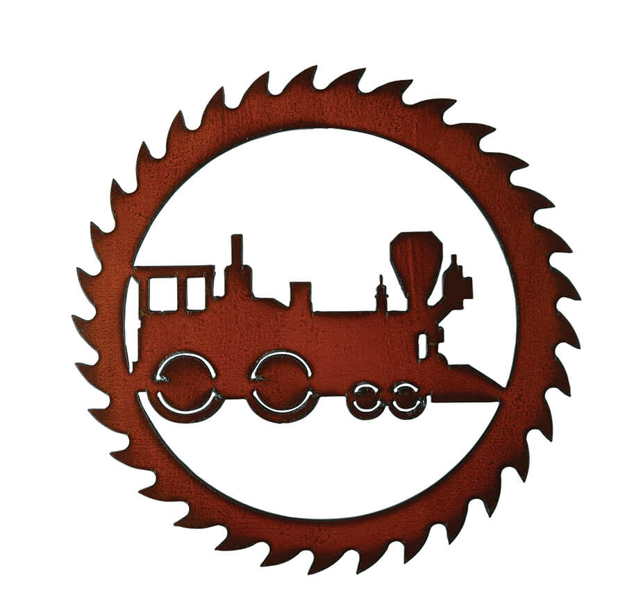 Locomotive Circular Saw Art