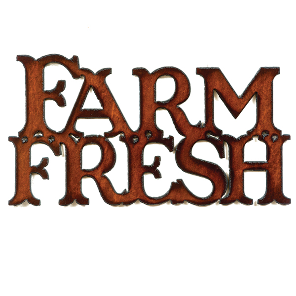 Farm Fresh Cut-out Sign - Click Image to Close