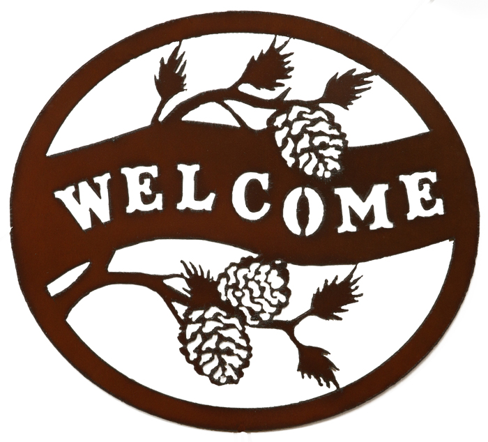 Pinecone Circle Welcome Signs