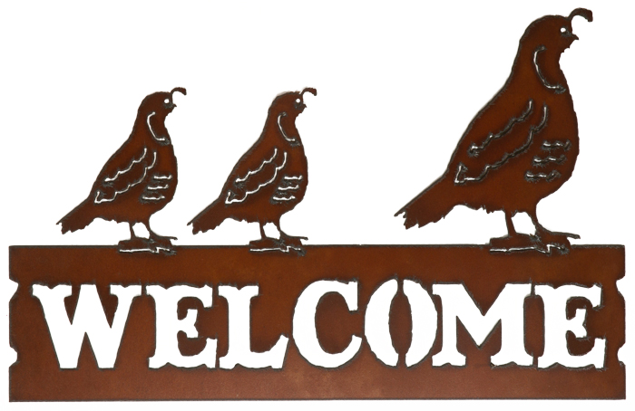 Quail Welcome Signs