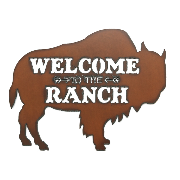 Buffalo/Ranch Image Welcome Sign