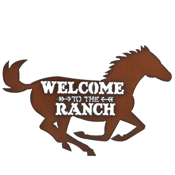 Horse/Ranch Image Welcome Sign