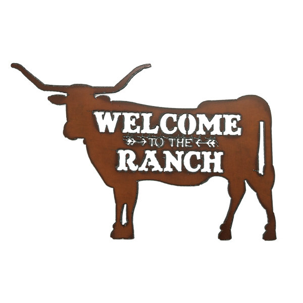 Steer Body/Ranch Image Welcome Sign