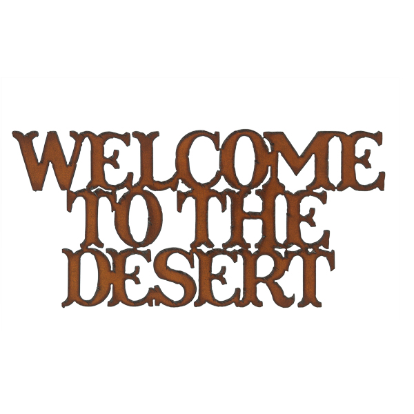 Welcome to the Desert Cut-out Sign