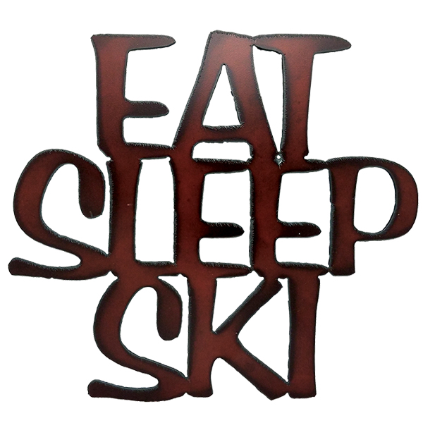 Eat Sleep Ski Cut-out Sign