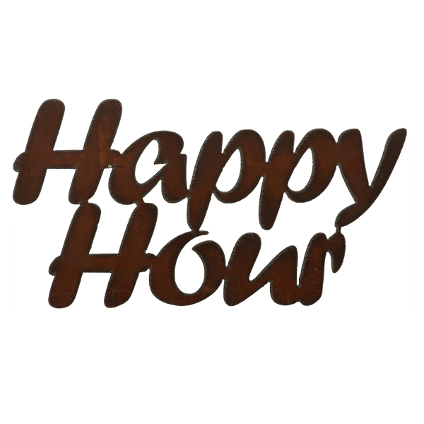 Happy Hour Cut-out Sign - Click Image to Close