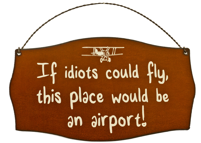 If Idiots Could Fly Printed Signs