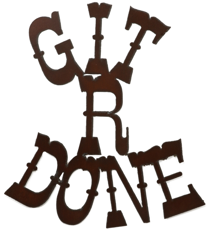 Git R Done Cut-out Signs