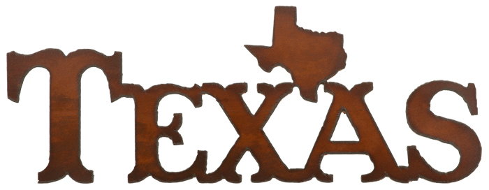 Texas With Image Cut-out Signs