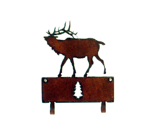 Elk 2 Hook Key Holder - Click Image to Close