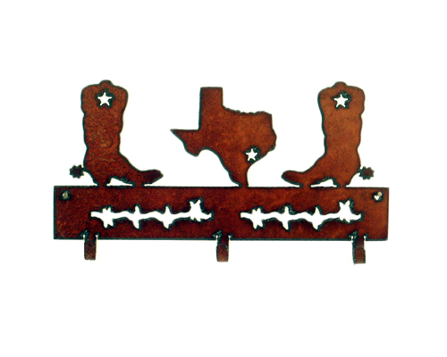 Boot Texas 3 Hook Key Holder - Click Image to Close