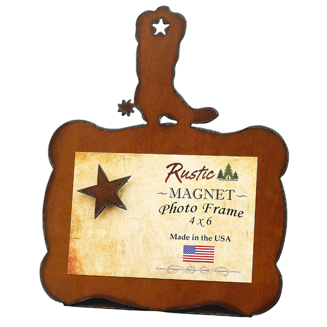 Boot/Star Photo Frame - Click Image to Close