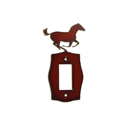 Horse Single Rocker Switchplate Covers - Click Image to Close