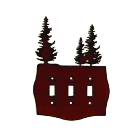 Tree Tripple Toggle Switchplate Covers