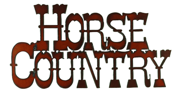Horse Country Cut-out Sign - Click Image to Close