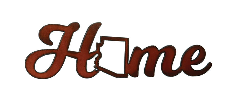 Home w/state outline Cutout Signs - Click Image to Close