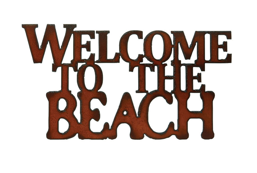 Welcome to the Beach Cutout Signs