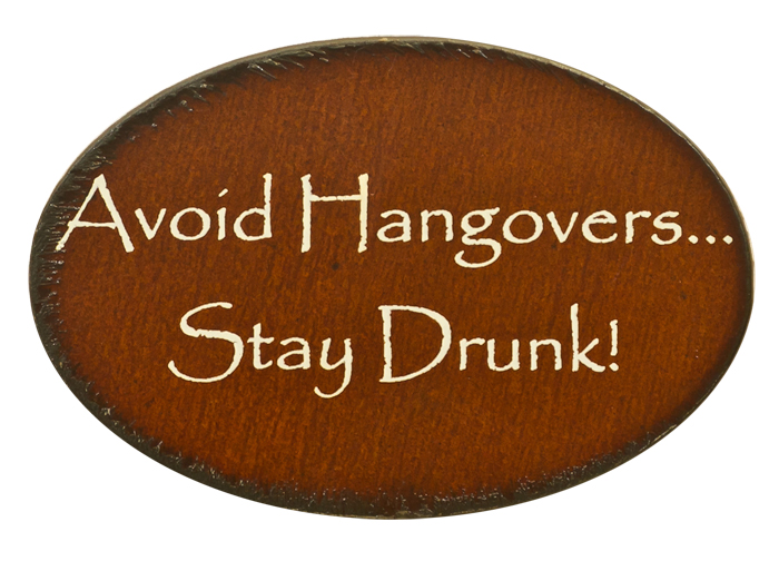 Avoid Hangovers Print Magnets - Click Image to Close