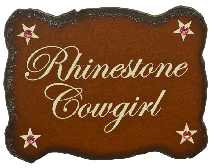 Rhinestone Cowgirl Print Magnets - Click Image to Close