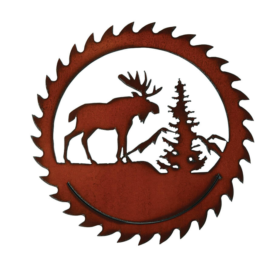 Moose Circular Saw Art - Click Image to Close