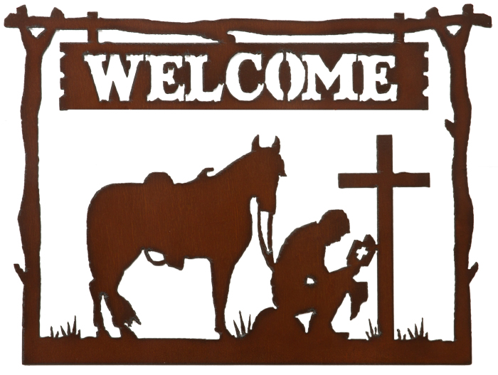 Framed CB at Cross Welcome Signs - Click Image to Close