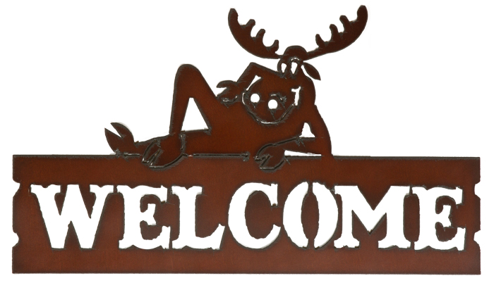 Goofy Moose Welcome Signs