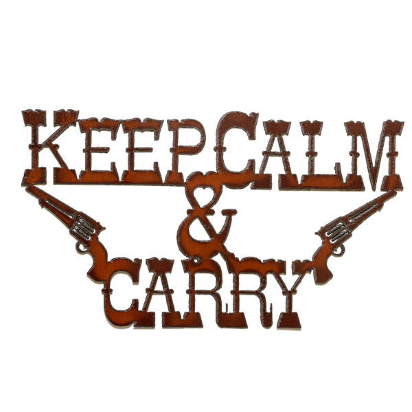 Keep Calm & Carry Cut-out Sign
