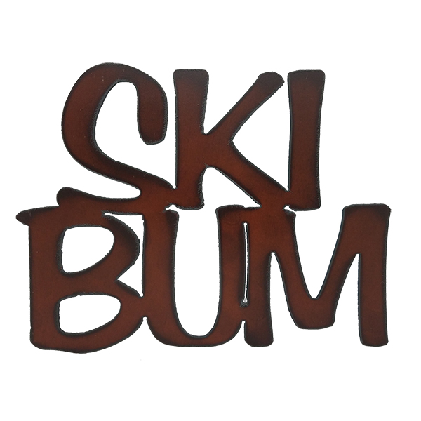 Ski Bum Cut-out Sign - Click Image to Close