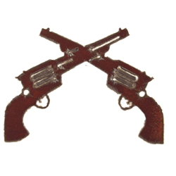 Crossed Pistols Magnets - Click Image to Close