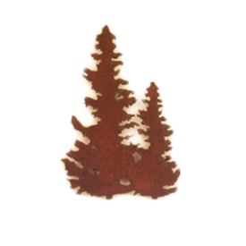 Two Pine Trees Ornaments - Click Image to Close