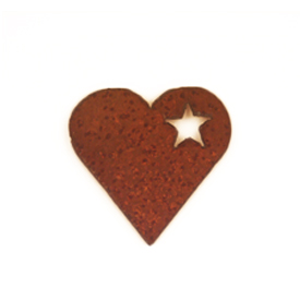 Heart w/Star Magnets - Click Image to Close