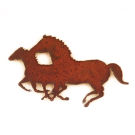 Double Horses Ornaments - Click Image to Close