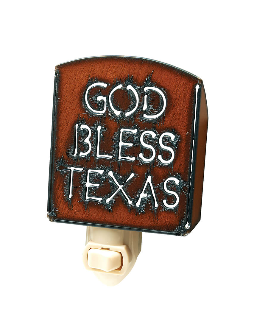 God Bless Texas Night Lights - Click Image to Close
