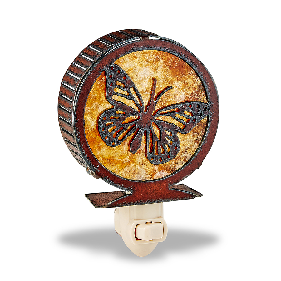 Butterfly Circle Nightlight - Click Image to Close