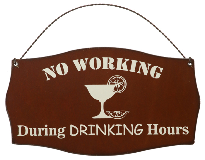 No Working Printed Signs - Click Image to Close