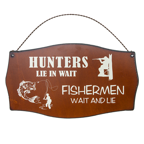 Hunters-Fisherman Printed Signs - Click Image to Close
