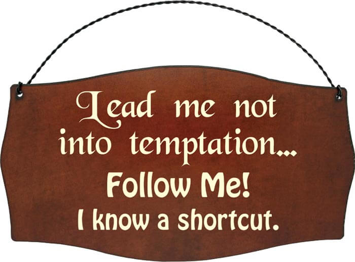 Lead Me Not Signs-Printed - Click Image to Close