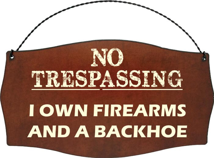No Trespassing Signs-Printed