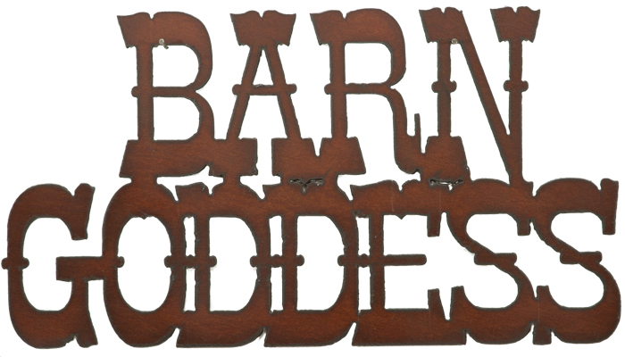 Barn Goddess Cut-out Sign - Click Image to Close